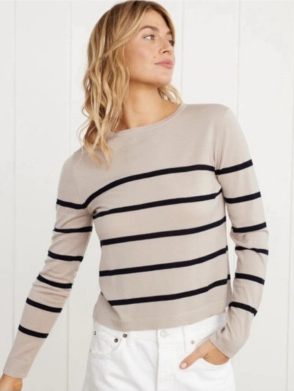 Jenni Kayne Mercer 100% Merino Wool Sweater Small *Flawed* TLC Flawed Luxury